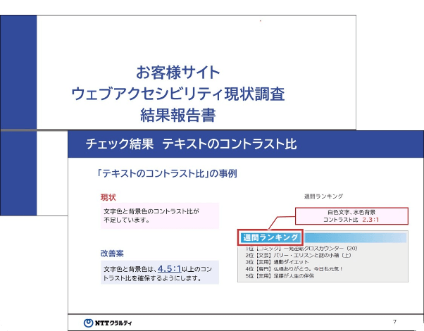 現状調査結果報告書イメージ